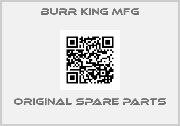 Burr King Mfg online shop