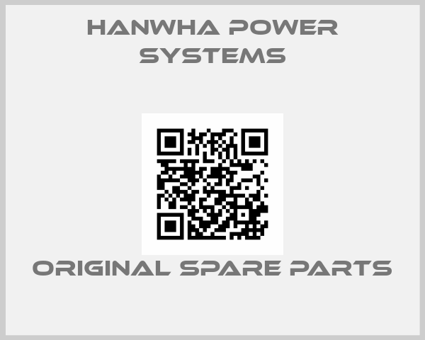 Hanwha Power Systems online shop