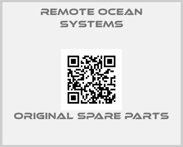 Remote Ocean Systems