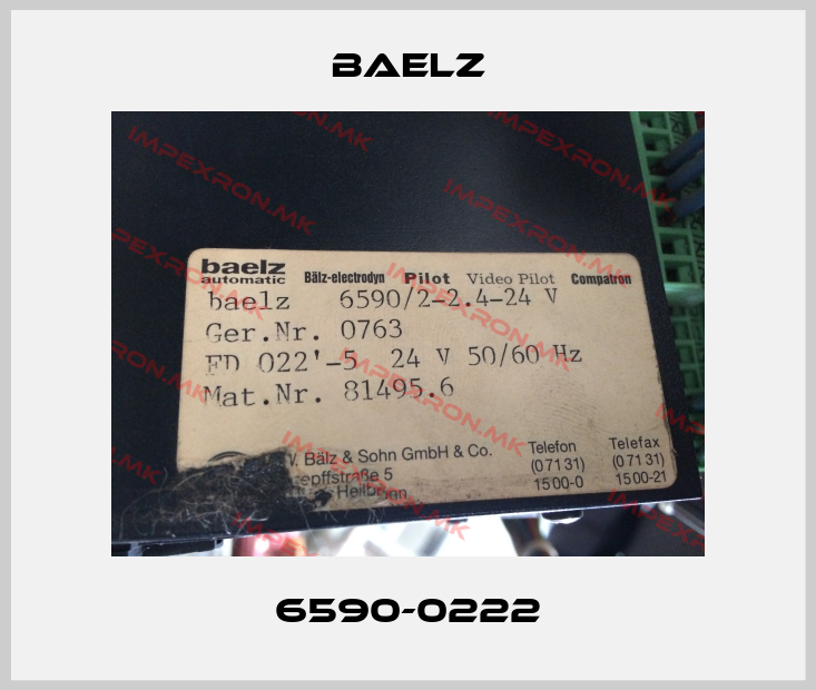 Baelz-6590-0222price