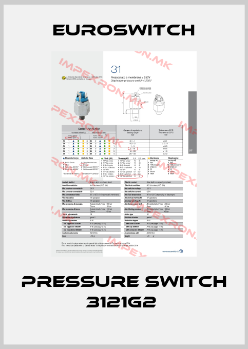 Euroswitch-Pressure switch 3121G2 price