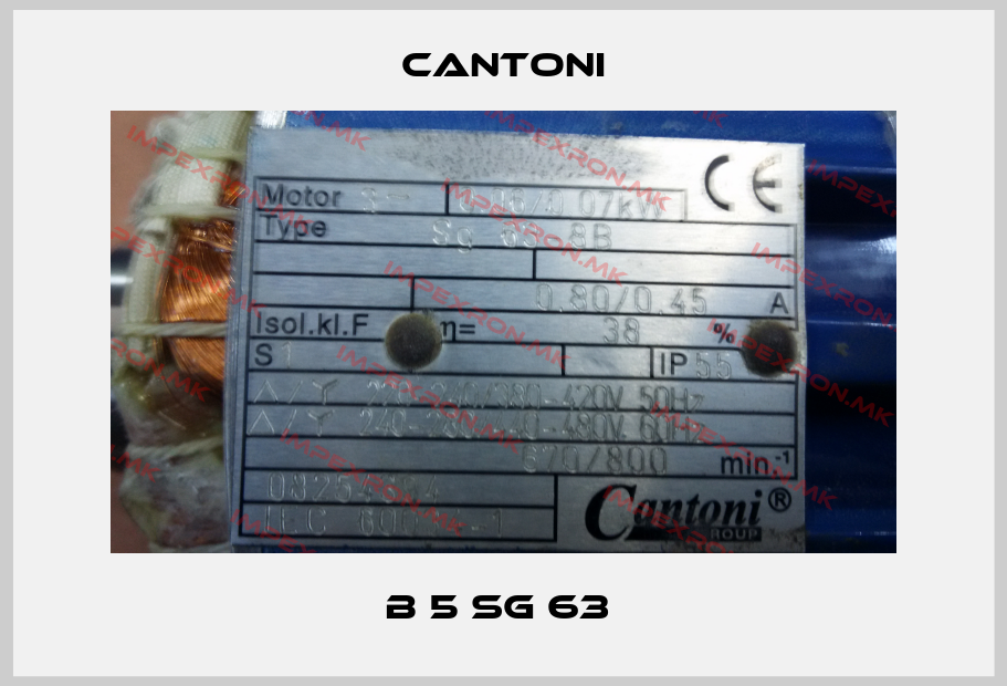 Cantoni-B 5 SG 63 price