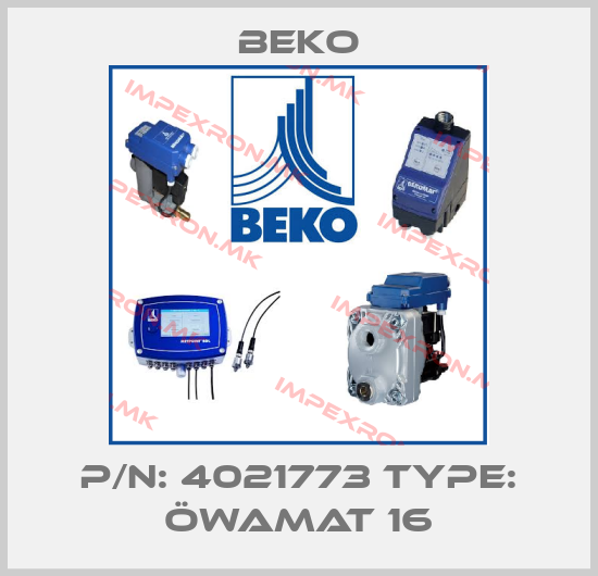 Beko-P/N: 4021773 Type: ÖWAMAT 16price