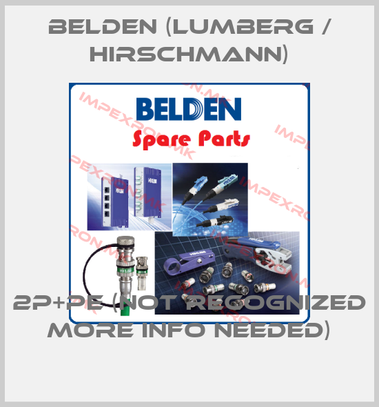 Belden (Lumberg / Hirschmann)-2P+PE (NOT RECOGNIZED MORE INFO NEEDED) price