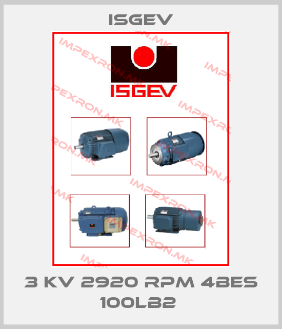 Isgev-3 kV 2920 rpm 4BES 100LB2 price
