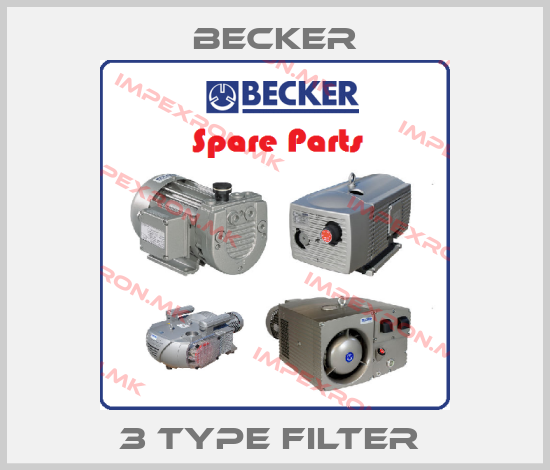 Becker-3 TYPE FILTER price