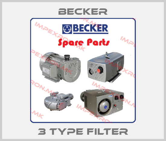 Becker-3 TYPE FILTER price