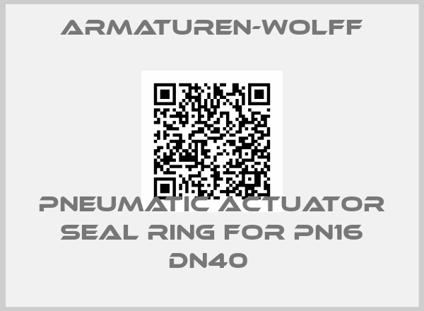 Armaturen-Wolff-Pneumatic actuator seal ring for PN16 DN40 price