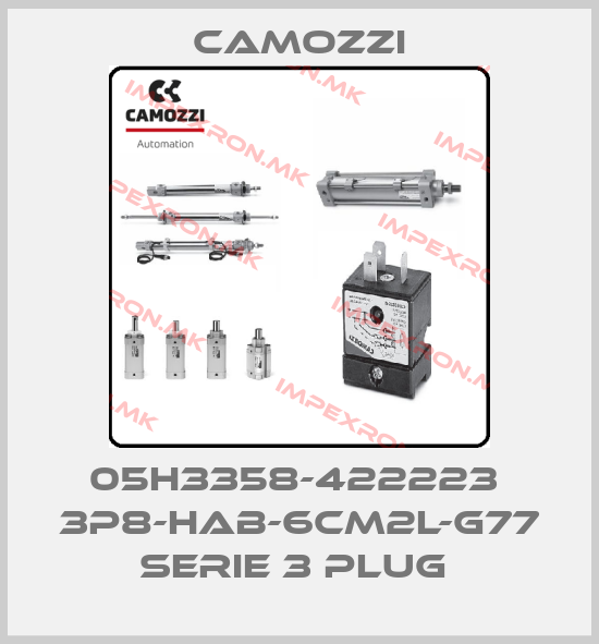 Camozzi-05H3358-422223  3P8-HAB-6CM2L-G77 SERIE 3 PLUG price