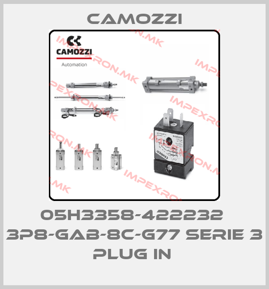 Camozzi-05H3358-422232  3P8-GAB-8C-G77 SERIE 3 PLUG IN price