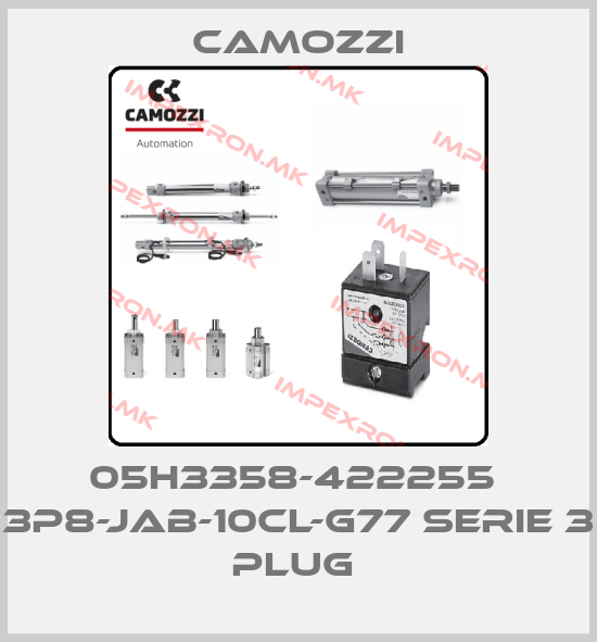 Camozzi-05H3358-422255  3P8-JAB-10CL-G77 SERIE 3 PLUG price
