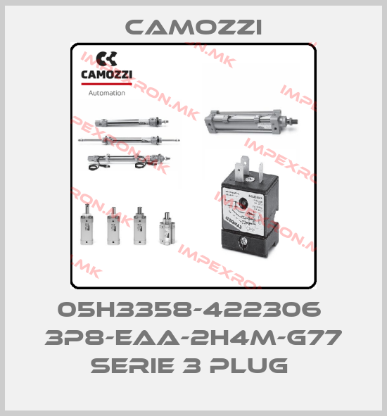 Camozzi-05H3358-422306  3P8-EAA-2H4M-G77 SERIE 3 PLUG price