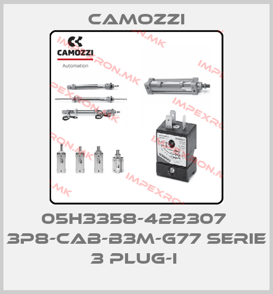 Camozzi-05H3358-422307  3P8-CAB-B3M-G77 SERIE 3 PLUG-I price