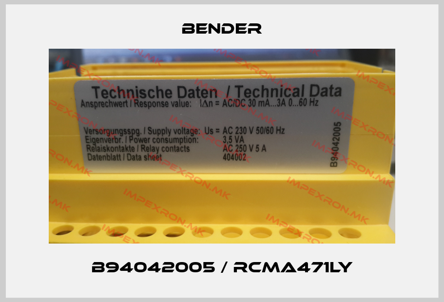 Bender-B94042005 / RCMA471LYprice
