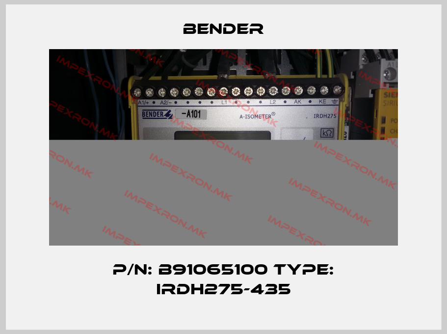 Bender-p/n: B91065100 type: IRDH275-435price