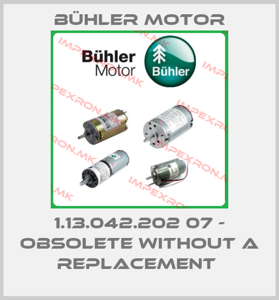 Bühler Motor-1.13.042.202 07 - obsolete without a replacement price