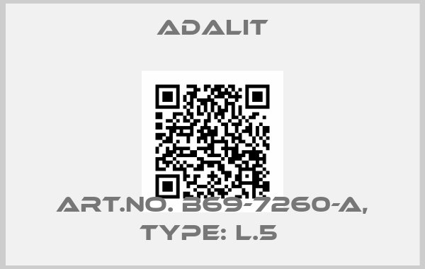 Adalit-Art.No. B69-7260-A, Type: L.5 price
