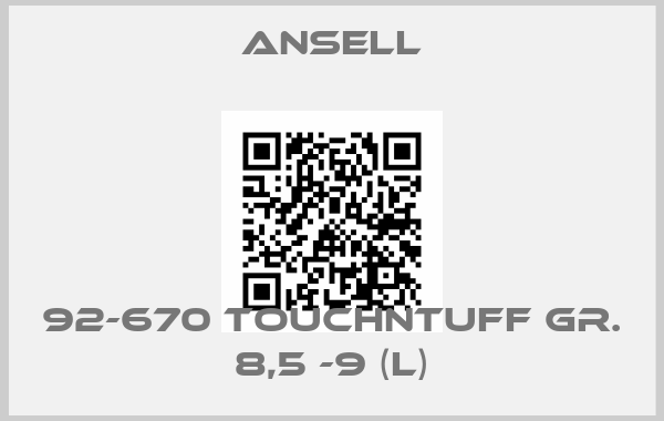 Ansell-92-670 TouchNTuff Gr. 8,5 -9 (L)price