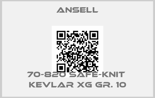 Ansell-70-820 Safe-Knit  Kevlar XG Gr. 10price