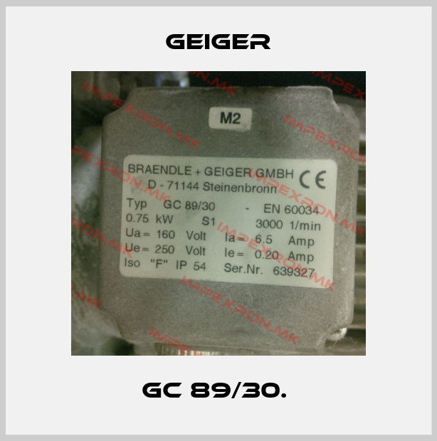 Geiger-GC 89/30. price