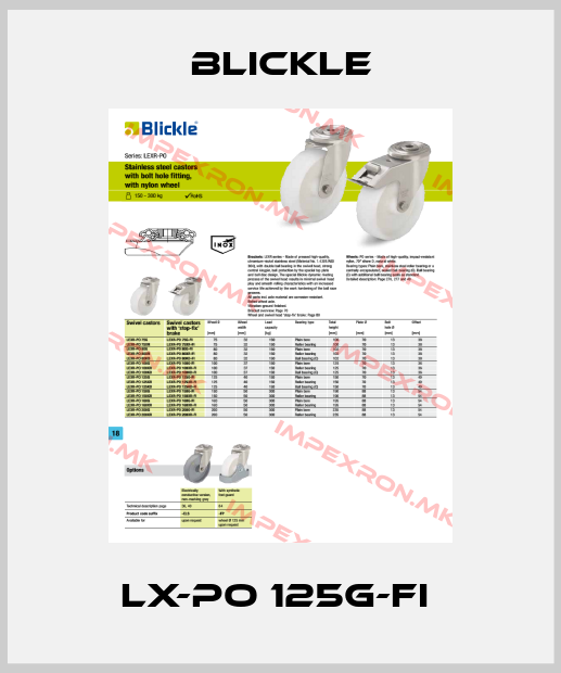 Blickle-LX-PO 125G-FI price