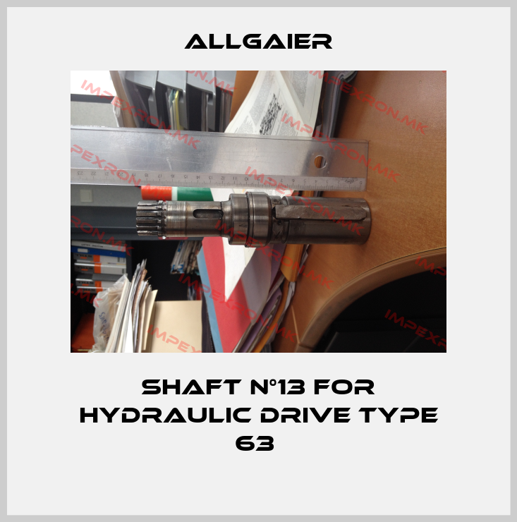Allgaier-SHAFT N°13 for hydraulic drive type 63 price