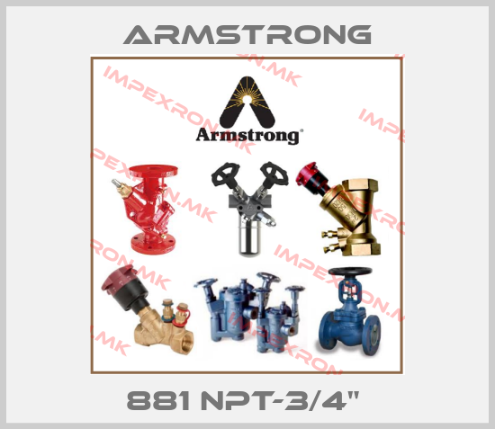 Armstrong-881 NPT-3/4" price