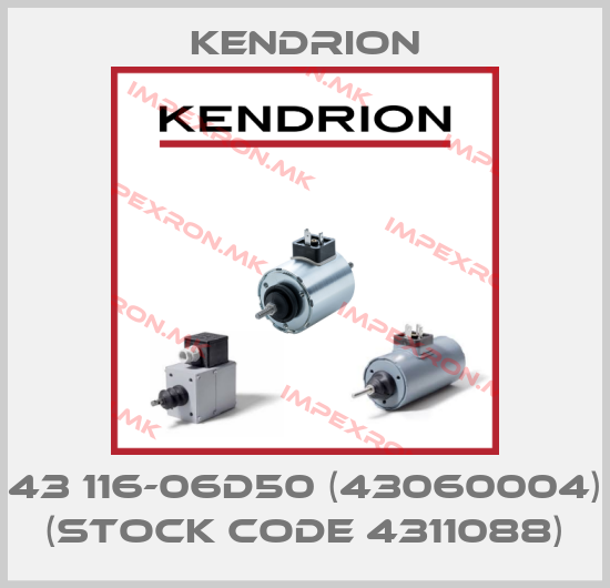 Kendrion-43 116-06D50 (43060004) (stock code 4311088)price