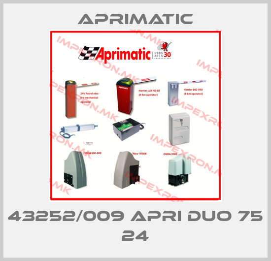 Aprimatic-43252/009 APRI DUO 75 24price