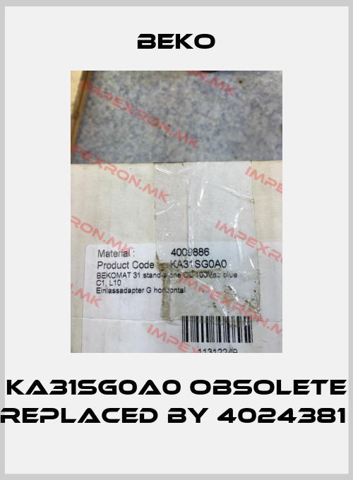Beko-KA31SG0A0 obsolete replaced by 4024381 price