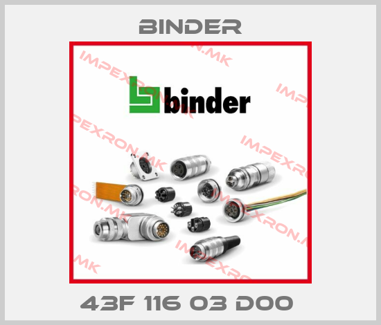 Binder-43F 116 03 D00 price