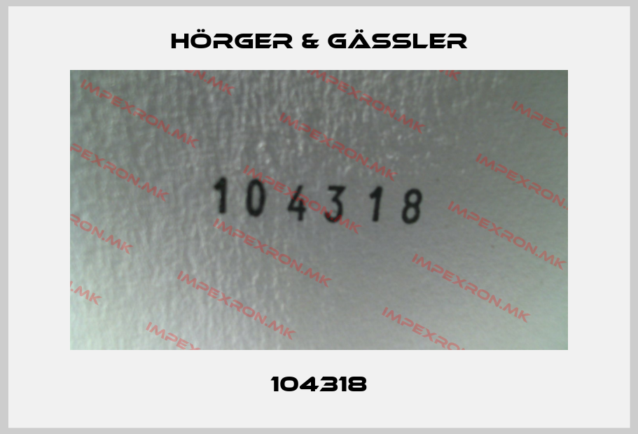 Hörger & Gässler-104318price
