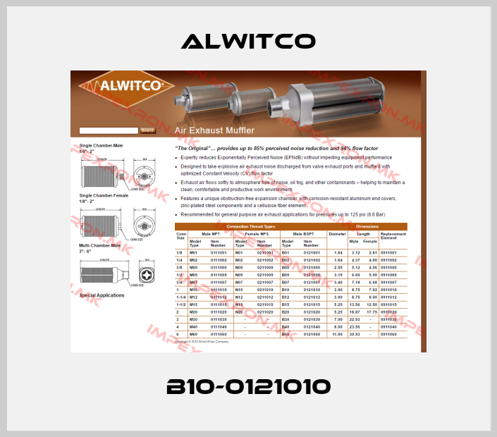 Alwitco-B10-0121010price