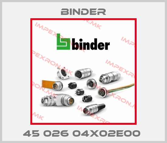 Binder-45 026 04X02E00 price