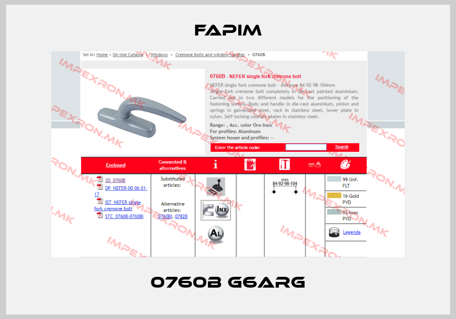 Fapim-0760B G6argprice
