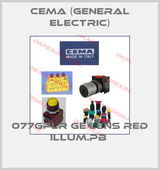 Cema (General Electric)-077GPLR GE LENS RED ILLUM.PB price