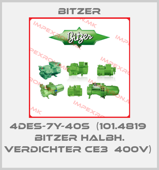 Bitzer-4DES-7Y-40S  (101.4819  Bitzer halbh. Verdichter CE3  400V) price