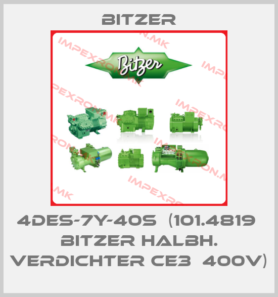 Bitzer-4DES-7Y-40S  (101.4819  Bitzer halbh. Verdichter CE3  400V)price