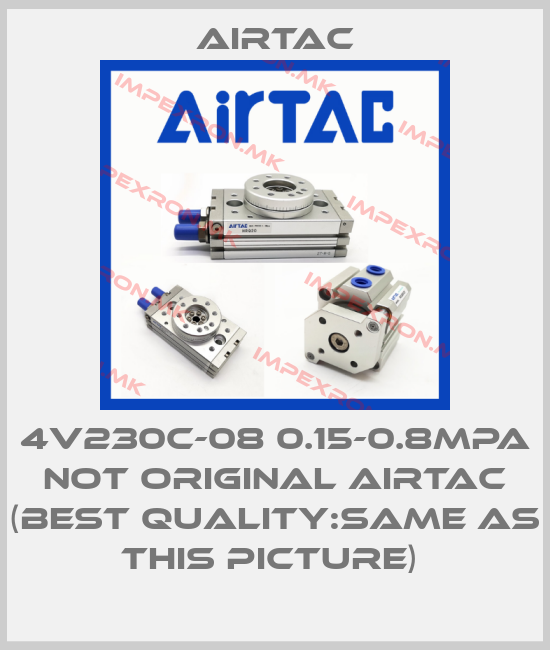 Airtac-4V230C-08 0.15-0.8MPA NOT ORIGINAL AIRTAC (BEST QUALITY:SAME AS THIS PICTURE) price