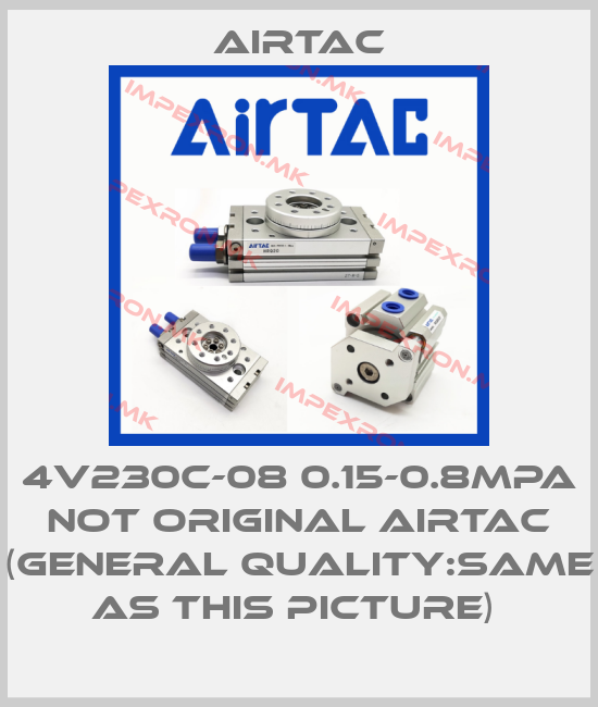 Airtac-4V230C-08 0.15-0.8MPA NOT ORIGINAL AIRTAC (GENERAL QUALITY:SAME AS THIS PICTURE) price