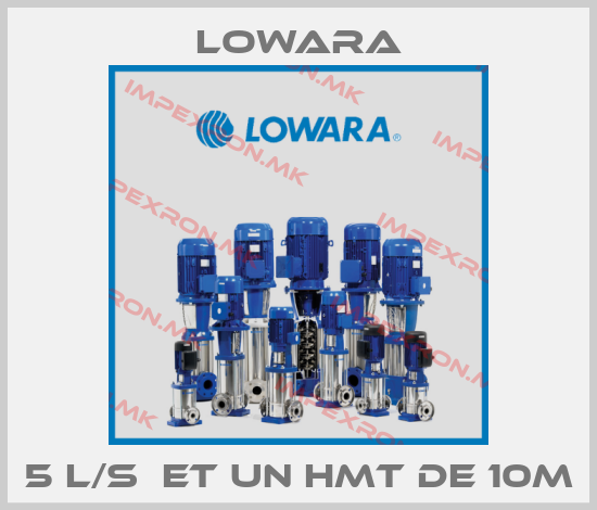 Lowara-5 L/S  ET UN HMT DE 10Mprice