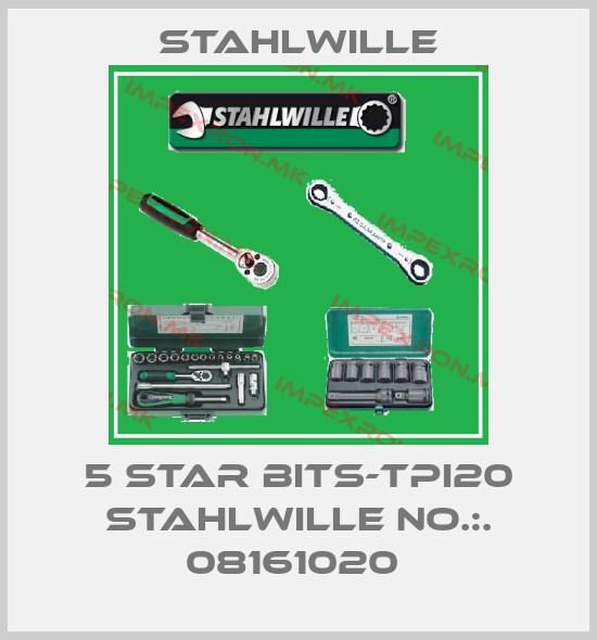 Stahlwille-5 STAR BITS-TPI20 STAHLWILLE NO.:. 08161020 price