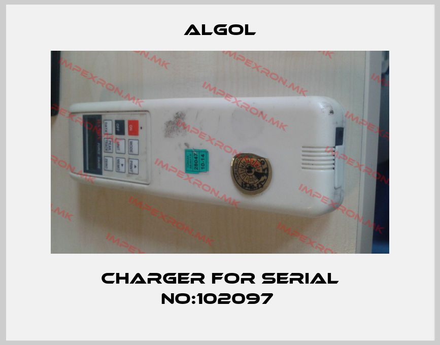 ALGOL-CHARGER FOR SERIAL NO:102097 price