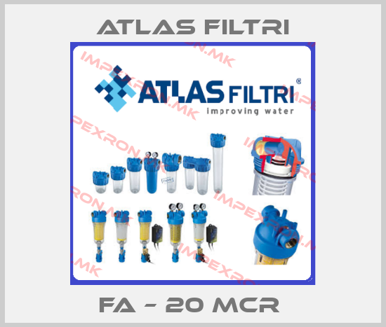 Atlas Filtri-FA – 20 MCR price
