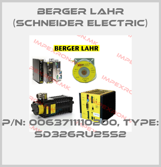 Berger Lahr (Schneider Electric)-P/N: 0063711110200, Type: SD326RU25S2price
