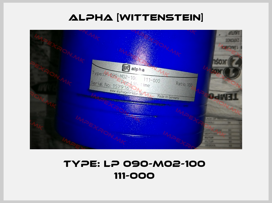 Alpha [Wittenstein]-Type: LP 090-M02-100  111-000 price