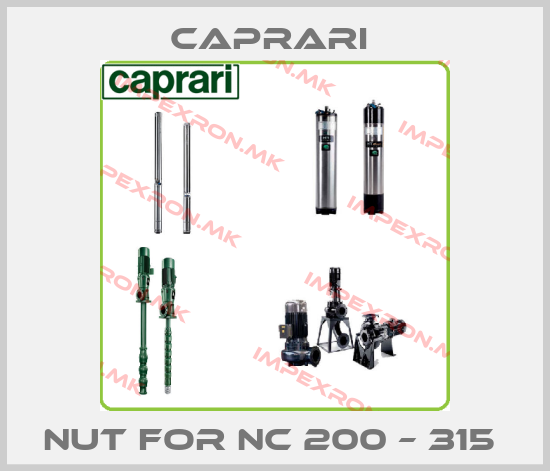 CAPRARI -Nut for NC 200 – 315 price