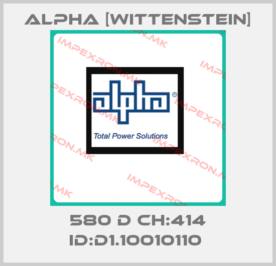 Alpha [Wittenstein]-580 D CH:414 ID:D1.10010110 price