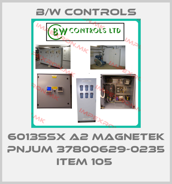 B/W Controls-6013SSX A2 MAGNETEK PNJUM 37800629-0235 ITEM 105 price