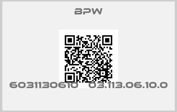 Bpw-6031130610   03.113.06.10.0 price